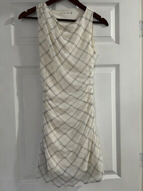 Abercrombie & Fitch Ivory Plaid Dress